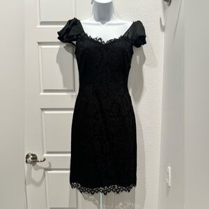 WHBM Little Black Dress - lace